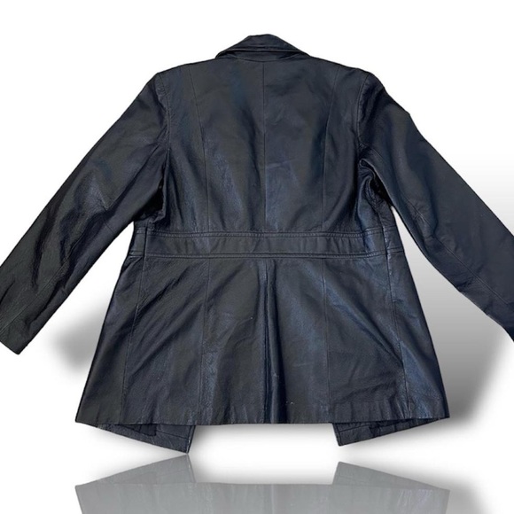 Genuine leather trench coat - Picture 4 of 5